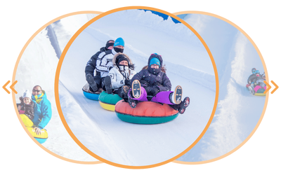 Tobogganing and tubing